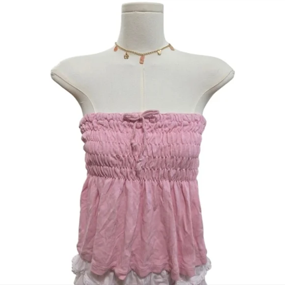 Da-nang Babydoll Tube Top With Bow - Picture 4 of 4